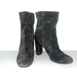 BCBGeneration Dark Grey Suede Heeled Boots